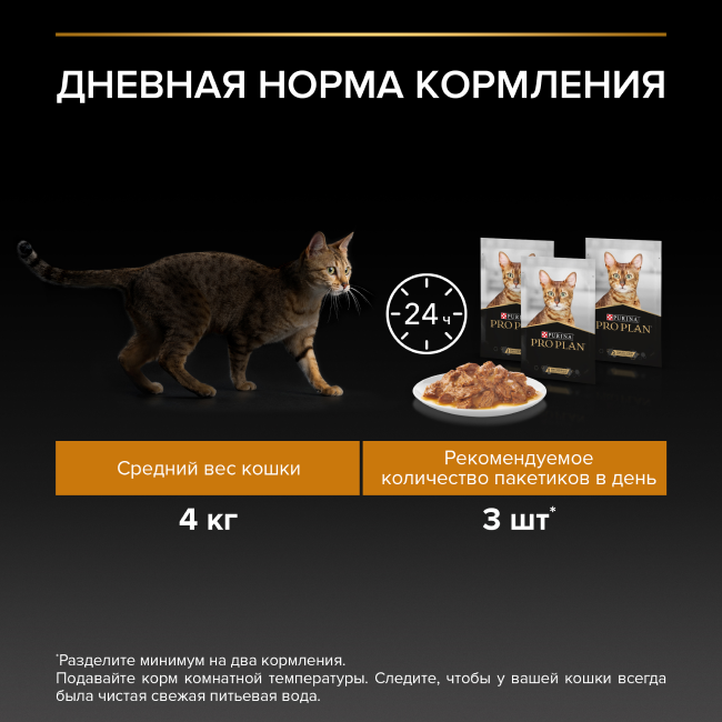 Влажный корм PRO PLAN® DERMA CARE для взрослых кошек для здоровья кожи и красоты шерсти, с треской в соусе, 85г