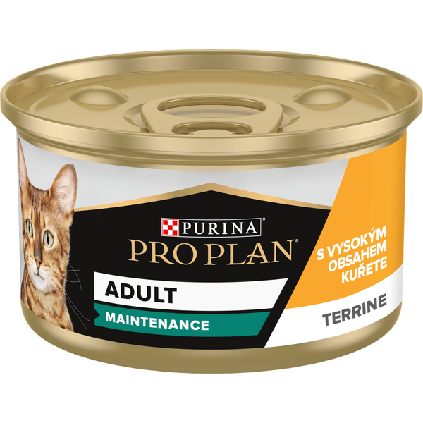 Влажный корм PRO PLAN® для взрослых кошек, с высоким содержанием курицы, паштет 85 г