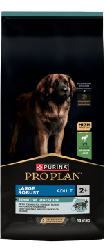 PRO PLAN® SENSITIVE DIGESTION для взрослых собак крупных пород с мощным телосложением с чувствительным пищеварением, с высоким содержанием ягненка