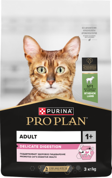 PRO PLAN® Sterilised Adult DELICATE DIGESTION для взрослых стерилизованных кошек с чувствительным пищеварением, с высоким содержанием курицы 