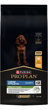PRO PLAN® HEALTHY START для щенков крупных пород с атлетическим телосложением, с высоким содержанием курицы