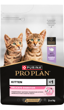 PRO PLAN® DELICATE DIGESTION для котят для чувствительного пищеварения с индейкой
